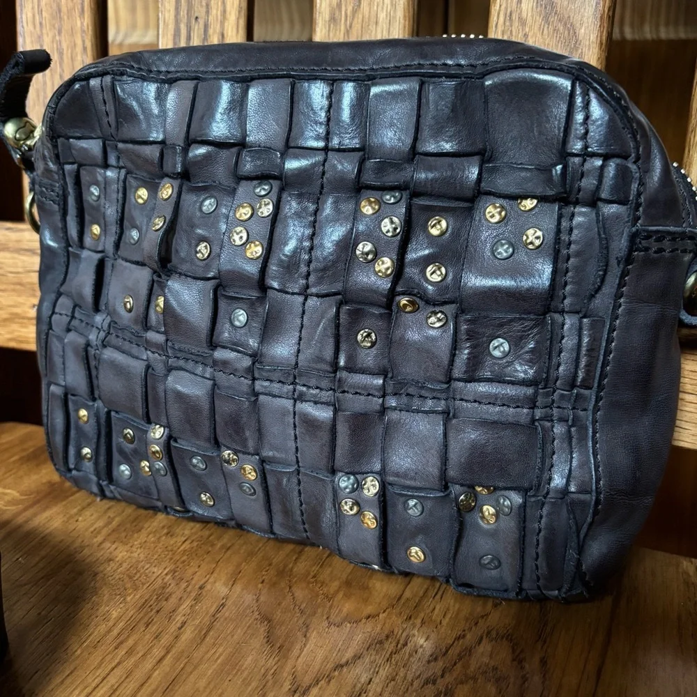 Campomaggi Edera Studded Mini Boston Bag - Picture 3 of 9